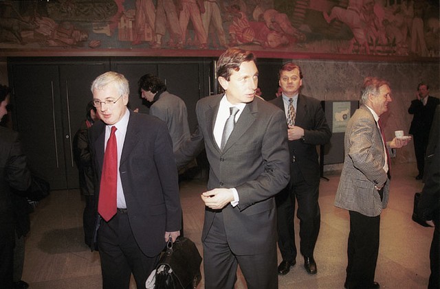 Vse za Nato: Borut Pahor in Jamie Shea Vse za Nato: Borut Pahor in Jamie Shea