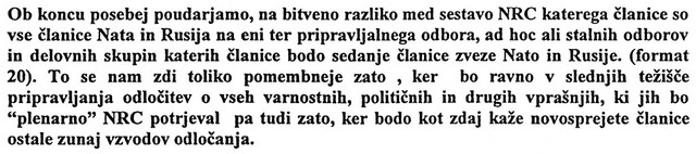 Zunaj vzvodov odločanja - dokument, ki sicer nosi oznako Zaupno, nam razkriva, da tudi sami slovenski diplomati priznavajo, da bo Slovenija kot morebitna nova članica zveze Nato, isključena iz odločanja o bistvenih odločitvah Zunaj vzvodov odločanja - dokument, ki sicer nosi oznako Zaupno, nam razkriva, da tudi sami slovenski diplomati priznavajo, da bo Slovenija kot morebitna nova članica zveze Nato, isključena iz odločanja o bistvenih odločitvah
