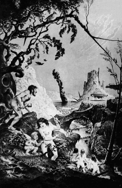 Nekako takole so si Mars predstavljali v davnem času herojske fantastike, ki ji je osnovne temelje postavil Edgar Rice Burroughs Nekako takole so si Mars predstavljali v davnem času herojske fantastike, ki ji je osnovne temelje postavil Edgar Rice Burroughs