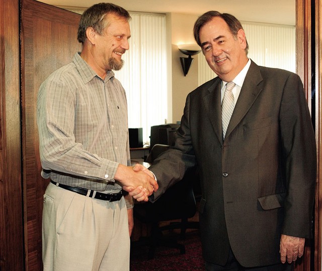 Naš in evropski varuh človekovih pravic: Matjaž Hanžek in Alvaro Gil-Robles Naš in evropski varuh človekovih pravic: Matjaž Hanžek in Alvaro Gil-Robles