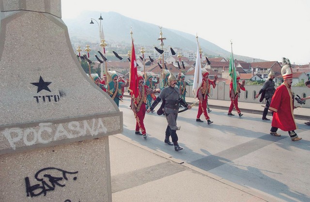 Jutranja budnica turške vojaške muzike Mehtera na mostu Musala (bivši Titov most) Jutranja budnica turške vojaške muzike Mehtera na mostu Musala (bivši Titov most)