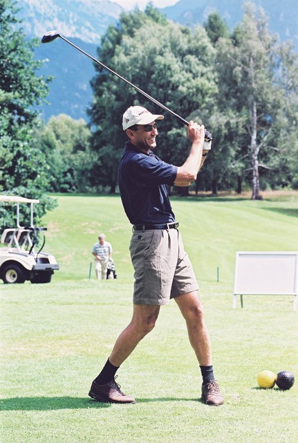 Janez Janša na golf igrišču Janez Janša na golf igrišču