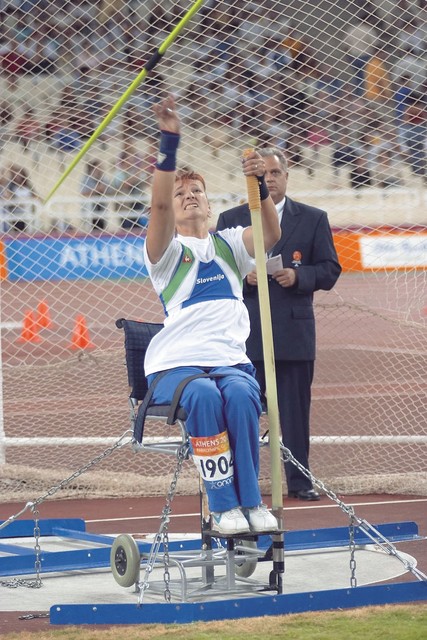 Tatjana Majcen, dobitnica brona v suvanju krogle in srebra v metu kopja Tatjana Majcen, dobitnica brona v suvanju krogle in srebra v metu kopja
