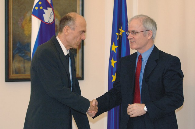 Aidan White pri slovenskem predsedniku Aidan White pri slovenskem predsedniku