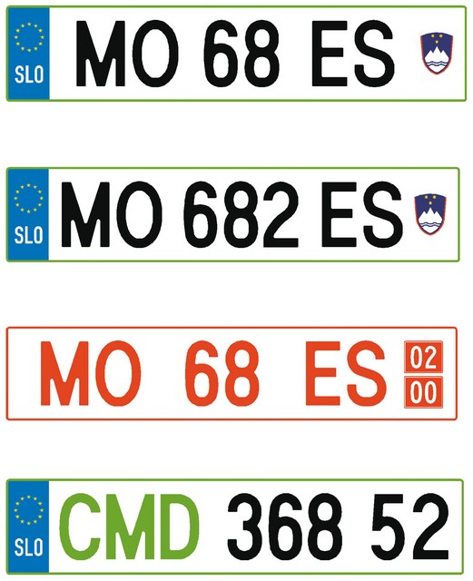 Nove registrske tablice