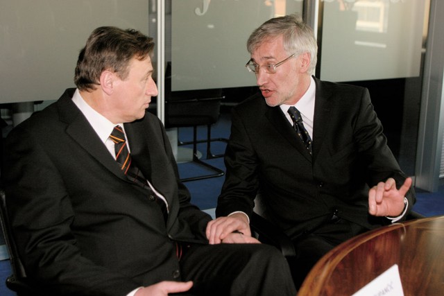Boris Zupančič, novi predsednik nadzornega sveta, in Danilo Slivnik, novi predsednik uprave