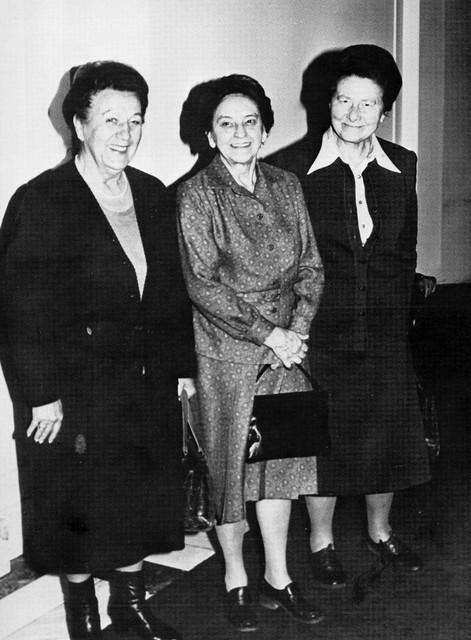 Pepca Kardelj, Zdenka Kidrič in Vida Tomšič