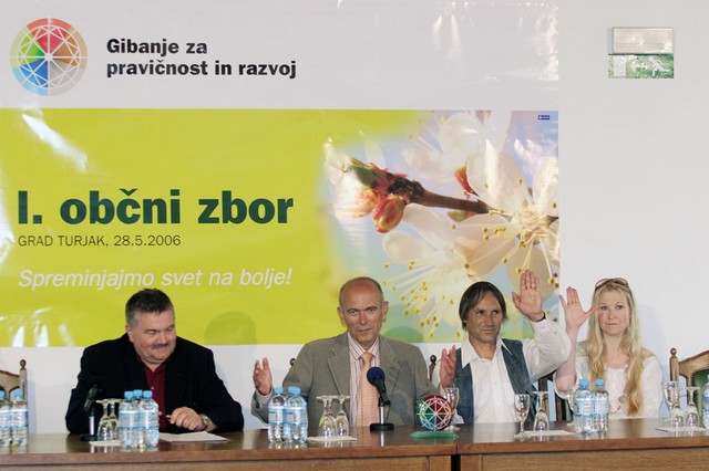 Vrhuška gibanja: Kozinc, Gandhi, Pogačnik, Mulej