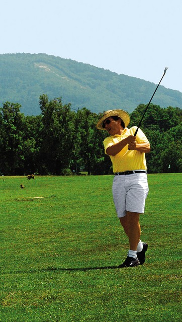 Ljubitelj golfa: Miha Brejc, predsednik sveta kobilarne in predsednik Golf kluba Lipica