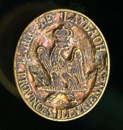 Pečatnik Ilirskih provinc, merija (županstvo) Ljubljana, 1809-1813 (Hrani Mestni muzej Ljubljana) Pečatnik Ilirskih provinc, merija (županstvo) Ljubljana, 1809-1813 (Hrani Mestni muzej Ljubljana)