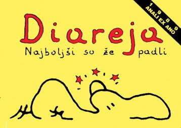 Vse naslovke albumske DIAREJE, simbola stripovske kontinuitete v Sloveniji.