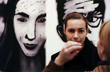 Revija, model in grafika, razstava v Equrni, 2000 (foto: A.Brejc)