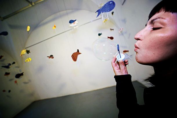MARIANTONIETTA BAGLIATO, OTVORITEV RAZSTAVE ACQUARIUM, 9. FESTIVAL SODOBNE UMETNOSTI ART STAYS, SALON UMETNOSTI, PTUJ | Boris B. Voglar